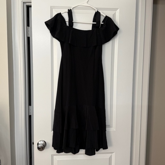 Jcrew black midi dress - Picture 1 of 4